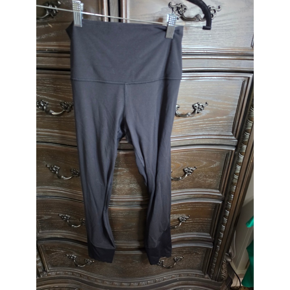 Lululemon Wunder Under High-Rise Tight 25" Scallop Black Leggings Size 6